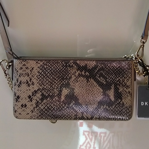 DKNY purse snakeskin handbag crossbody - Picture 3 of 8
